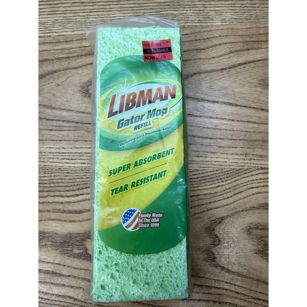 LIBMAN BIG GATOR MOP REFILL 03961 - Mop Pad Refill Sponge